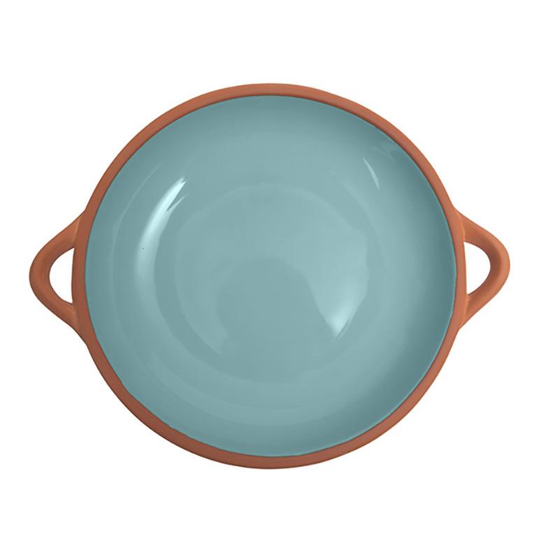 Dexam Sintra Large Glazed Terracotta Tapas Dish - Duck Egg